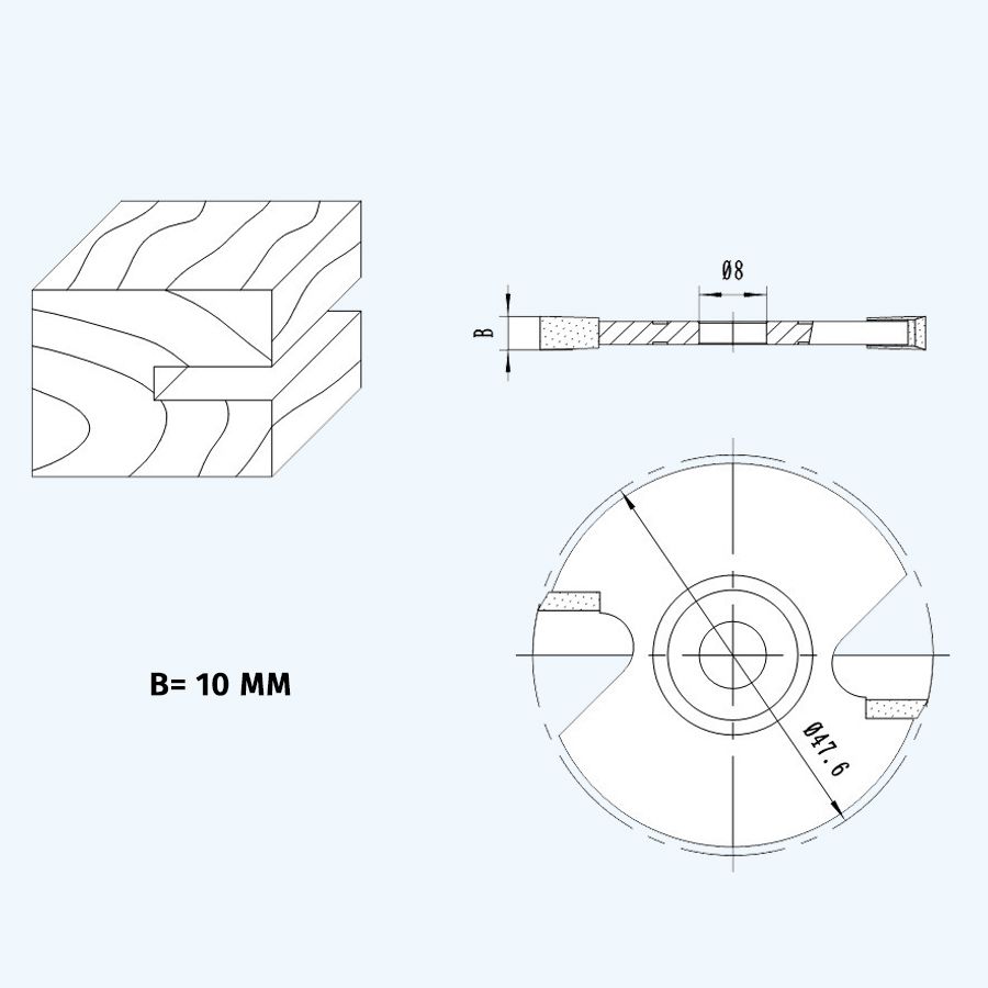 HM schijffrees 10 mm