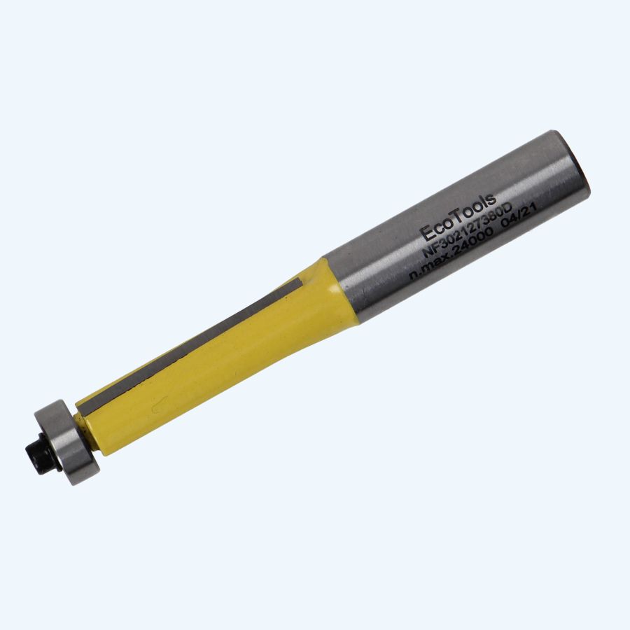 HM kantenfrees 12,7 x 38 mm met onderlager (met scherende sneden) / 12 mm schacht