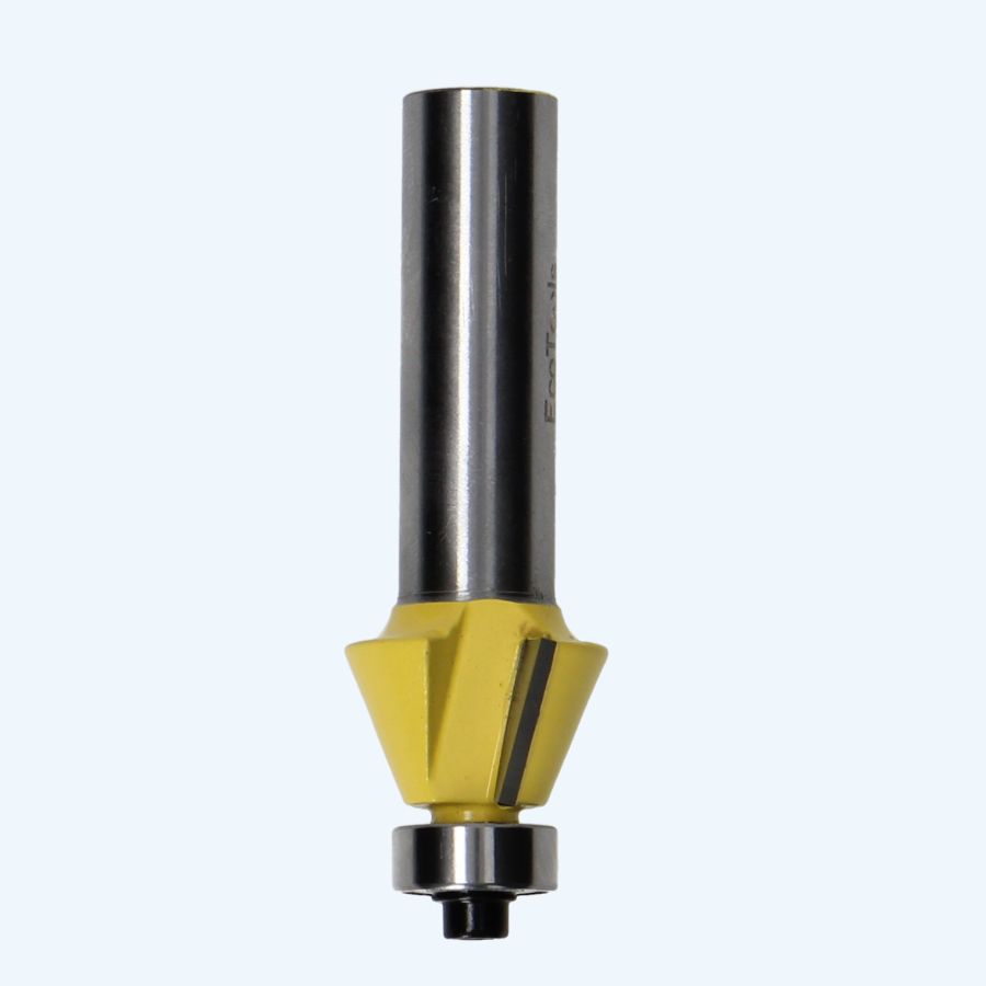 HM afkantfrees met lager 22° / 12 mm schacht