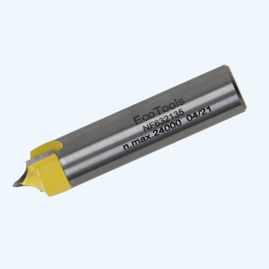 HM V-kwartrondfrees R=6,3 / 12 mm schacht