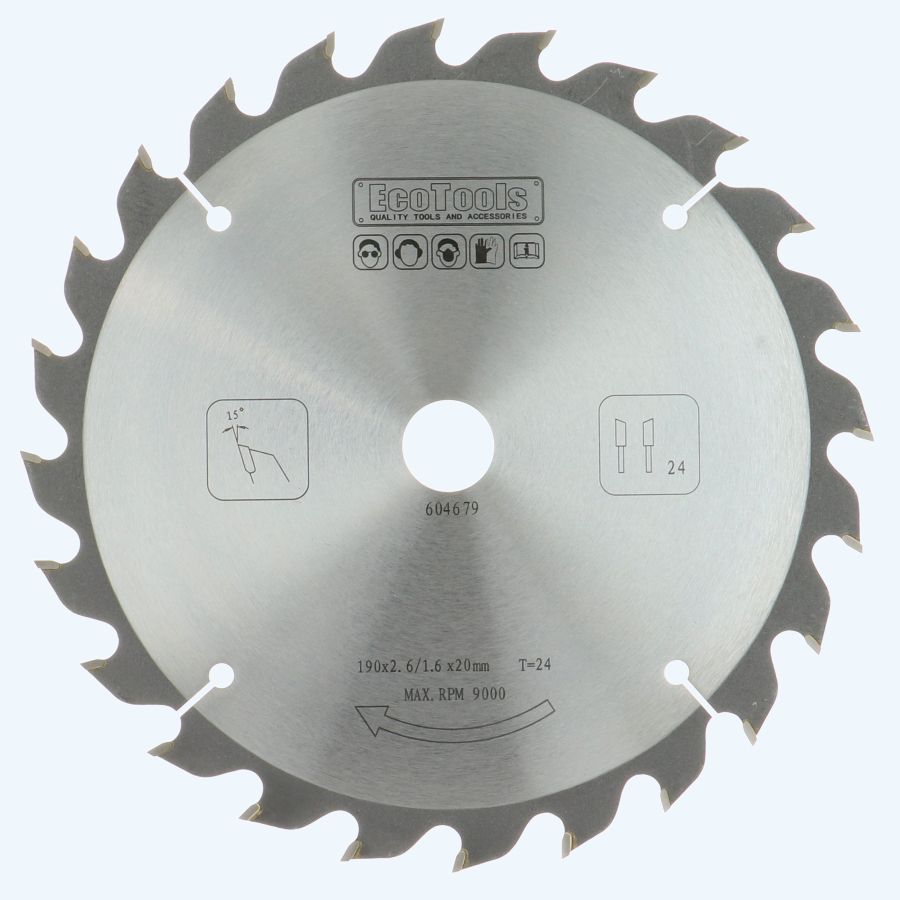 HM-zaagblad PROF 190 x 20 mm T=24