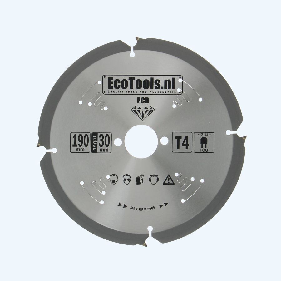 PCD zaagblad 190 x 30 mm T=4