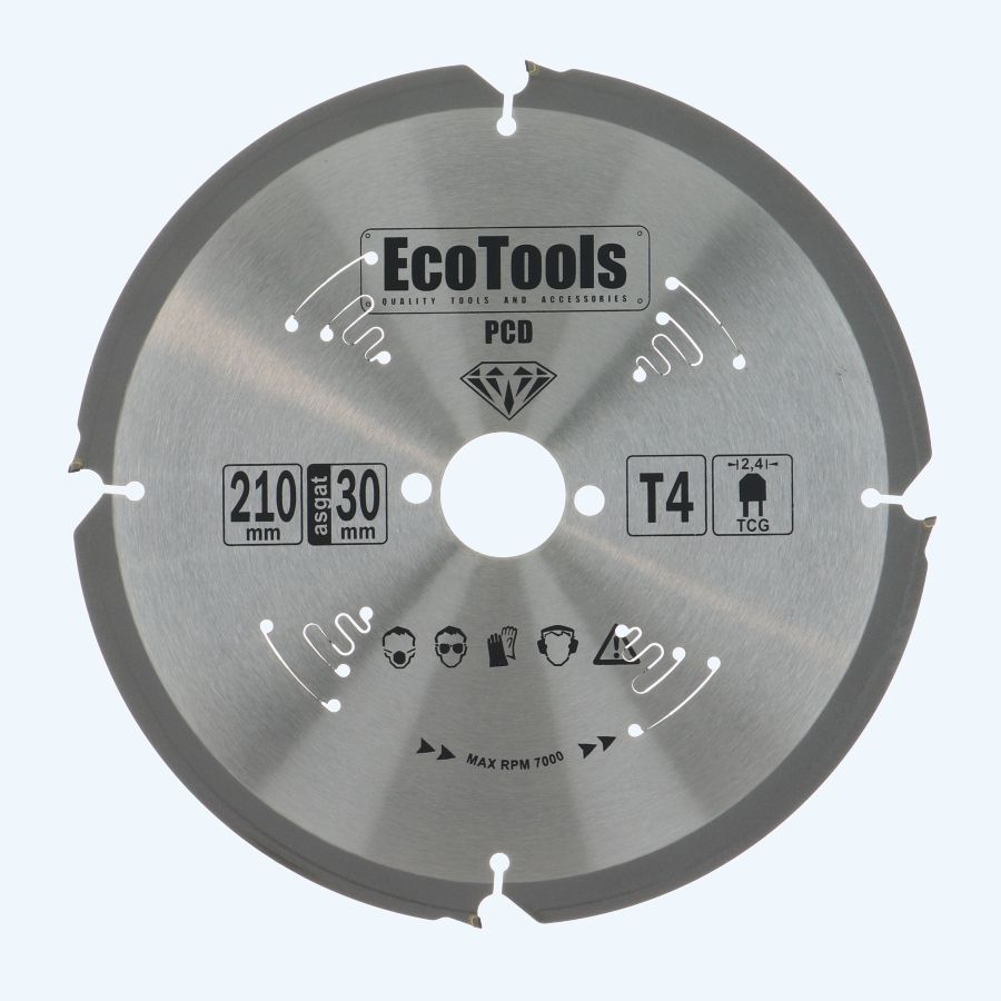 PCD zaagblad 210 x 30 mm T=4