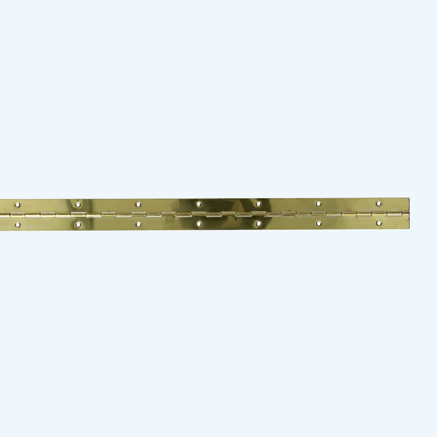 Pianoscharnier staal vermessingd 32 x 780 mm