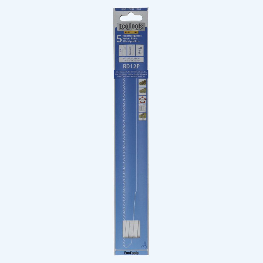 Reciprozaagblad voor hout met spijkers type RD12 Profi-line