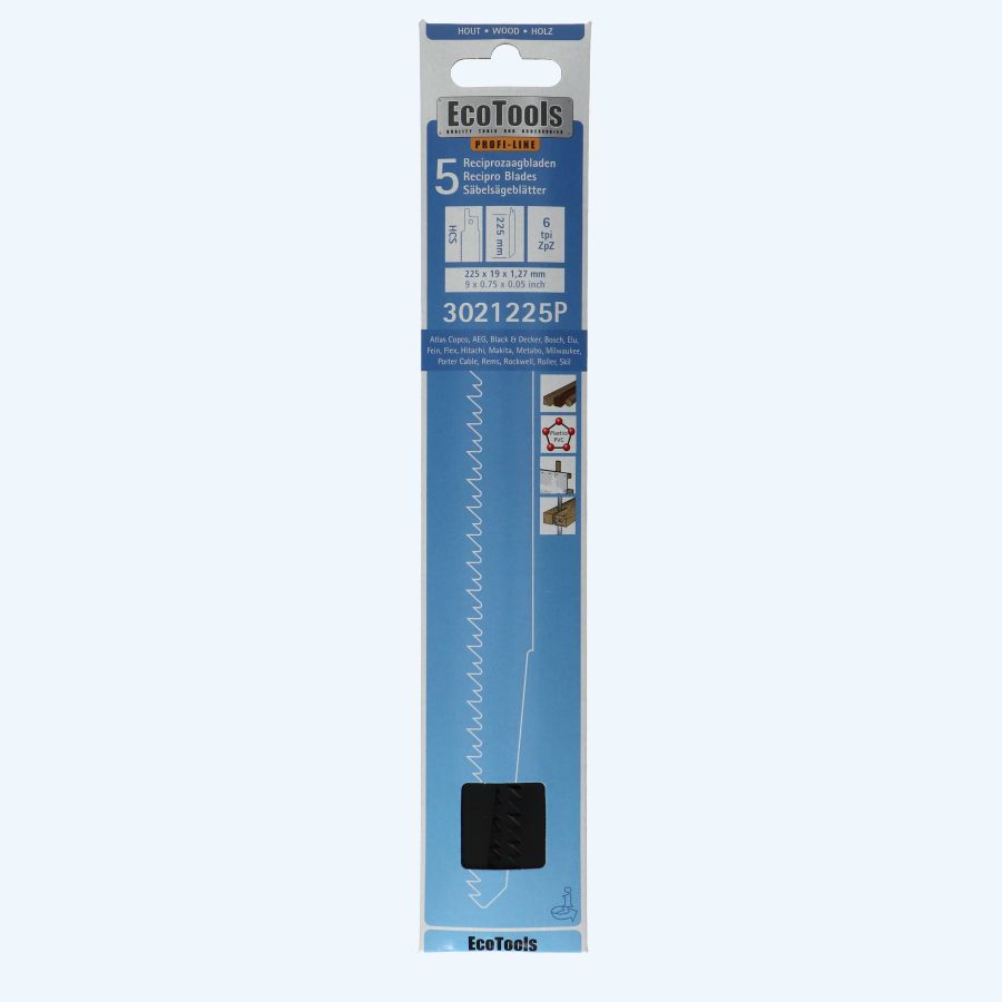 Reciprozaagblad hout type 3021225P Profi-line