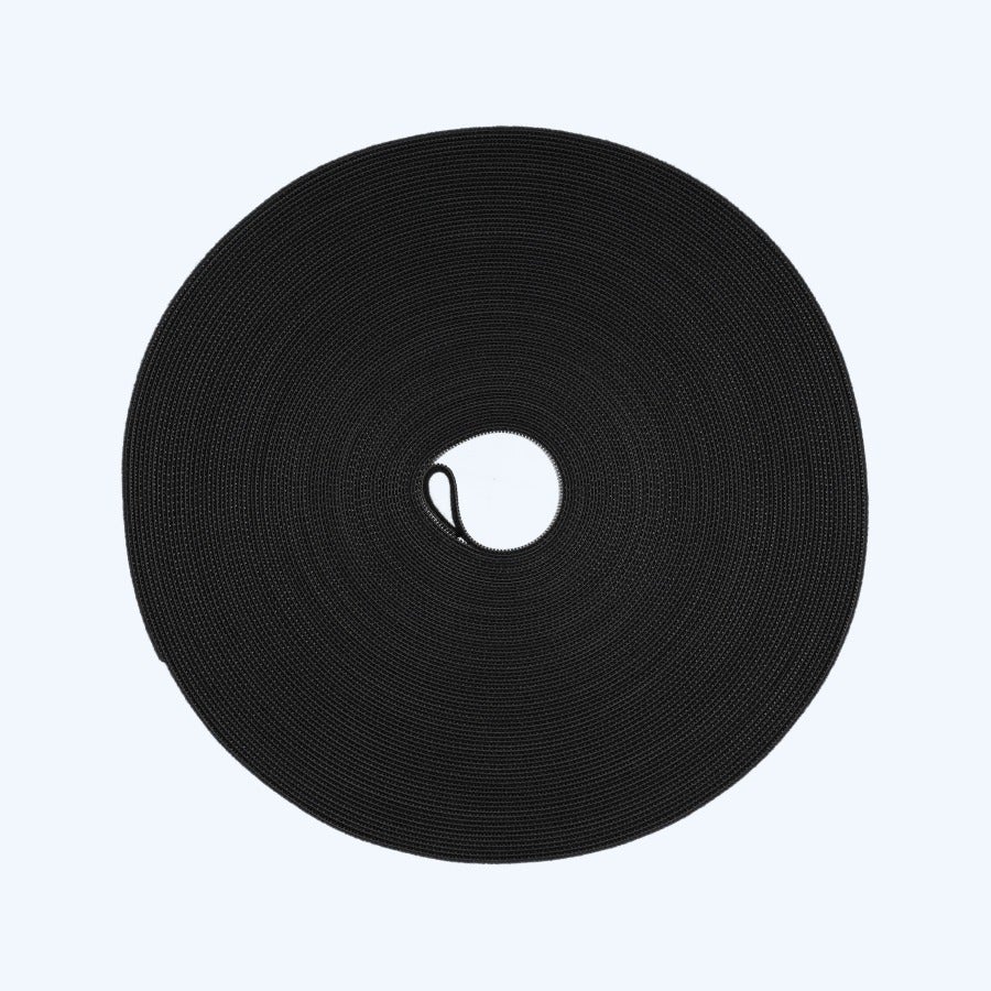 Rol klittenband 13 mm x 25 meter zwart