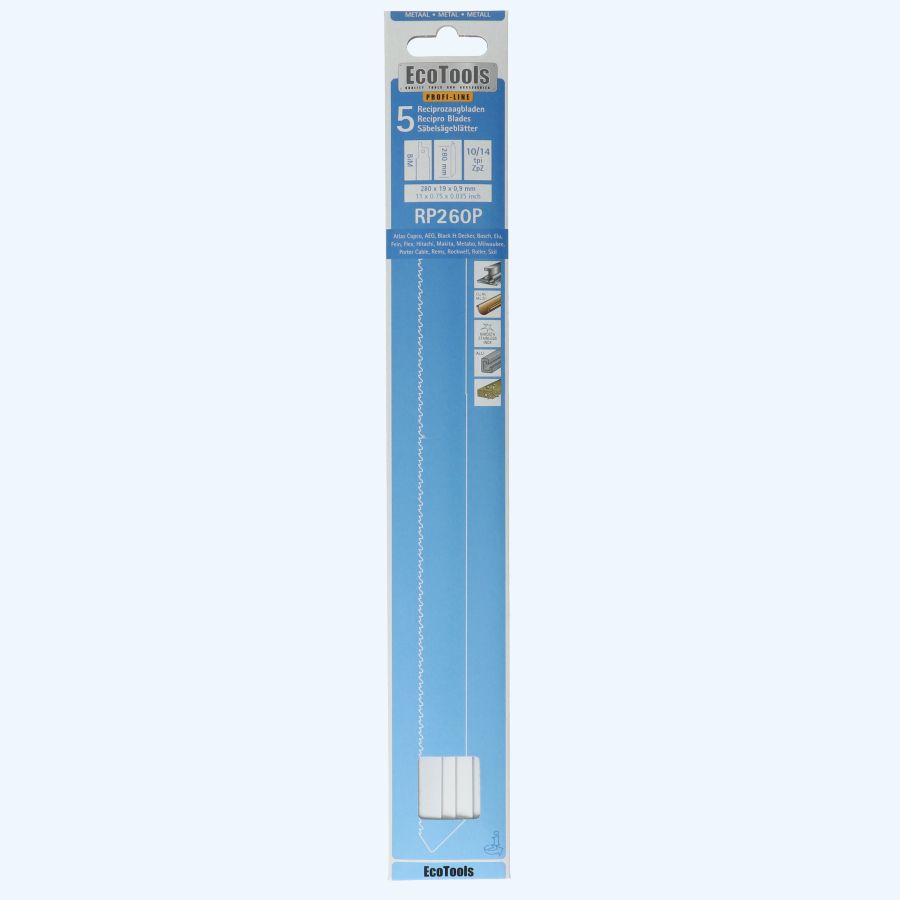5 st. reciprozaagblad metaal type RP260P (Profi-line)