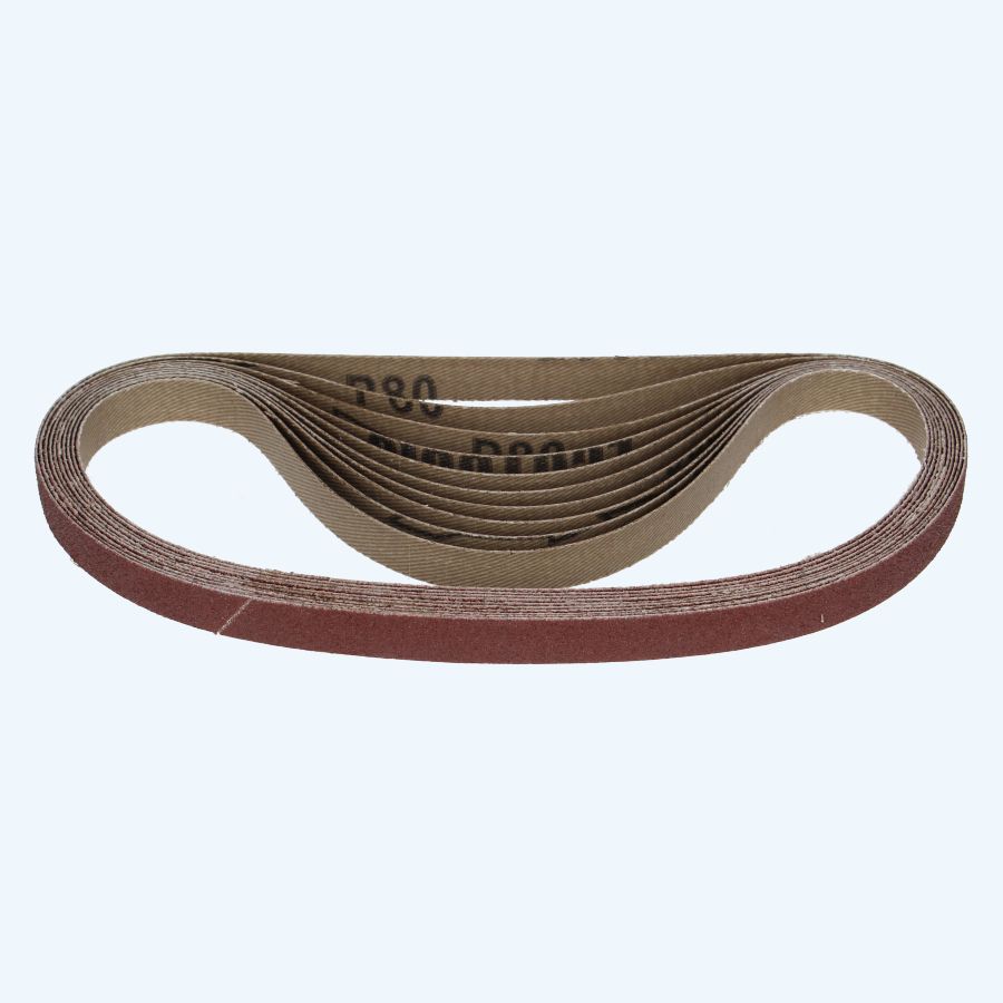 10 stuks aluminiumoxide schuurband 13 x 457 mm K120