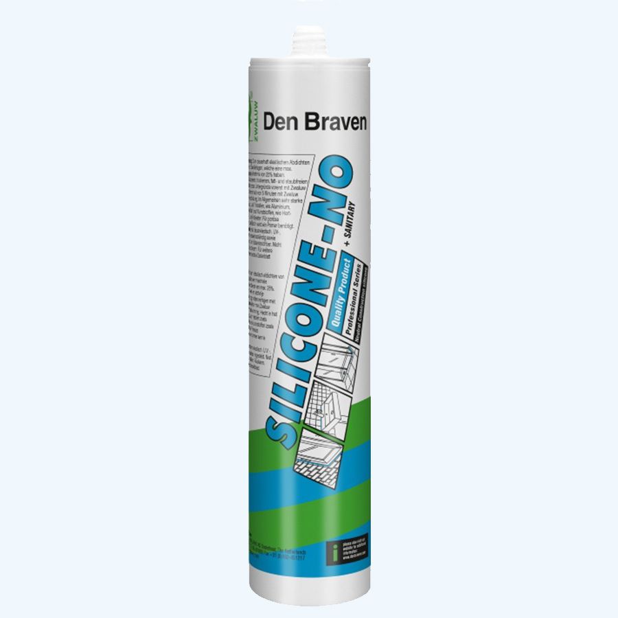 Silicone-NO + sanitairkit 310 ml (cremewit)