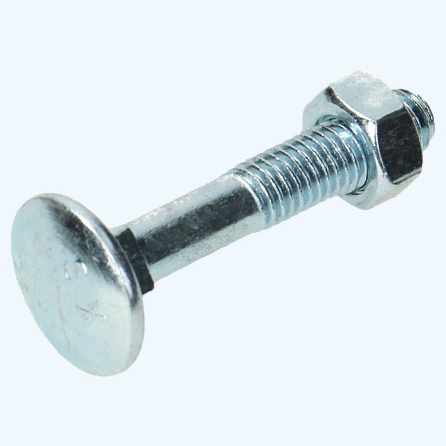 200 stuks slotbout met moer M8 x 60 mm (gegalvaniseerd)
