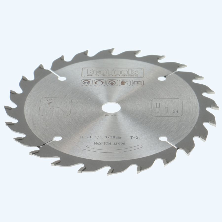 HM-zaagblad 115 x 10 mm T24 (1,0 / 1,5mm) Prof
