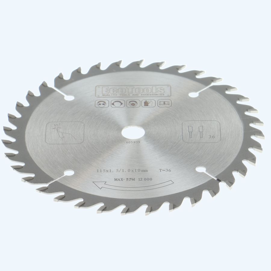 HM-zaagblad 115 x 10 mm T36 (1,0 / 1,5mm) Prof