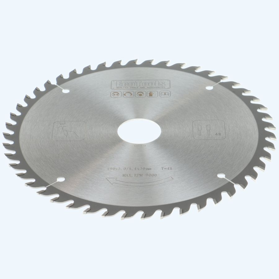 HM-zaagblad 190 x 30 mm T48 (1,4 / 2,0mm) Prof