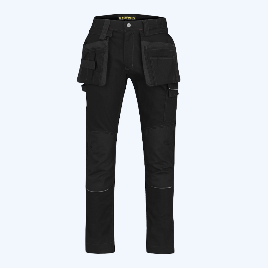 Storvik stretch werkbroek Tim zwart (maat XS)