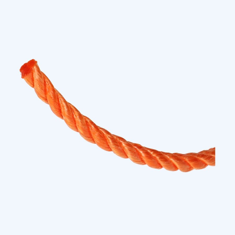 20 meter PP splitfilm touw 8 mm oranje