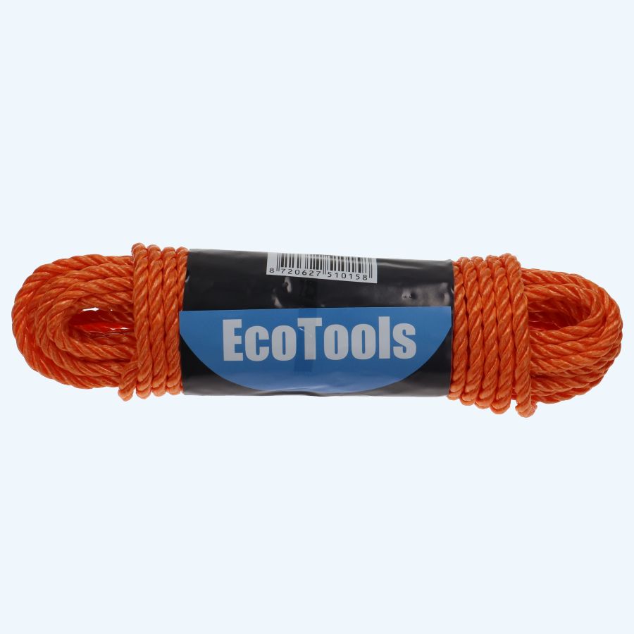 20 meter PP splitfilm touw 8 mm oranje