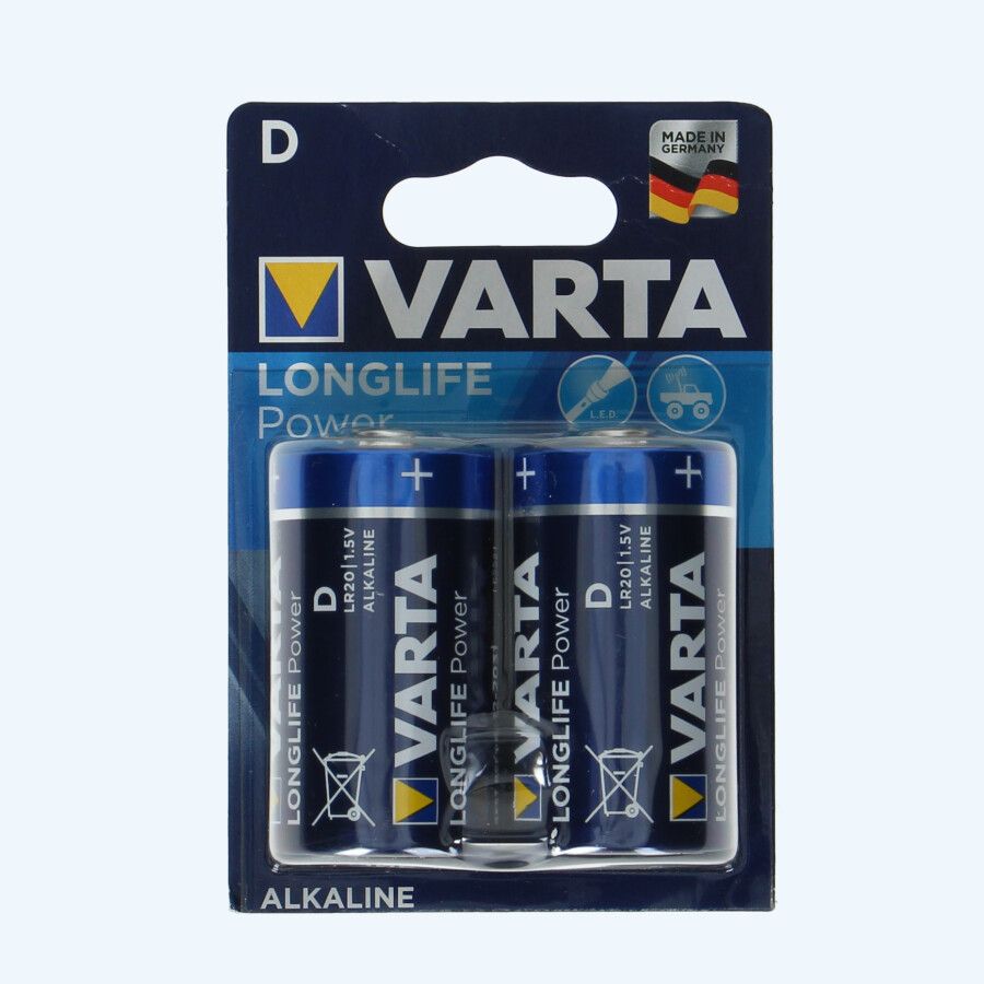 Varta Longlife Power D batterijen (2 stuks)