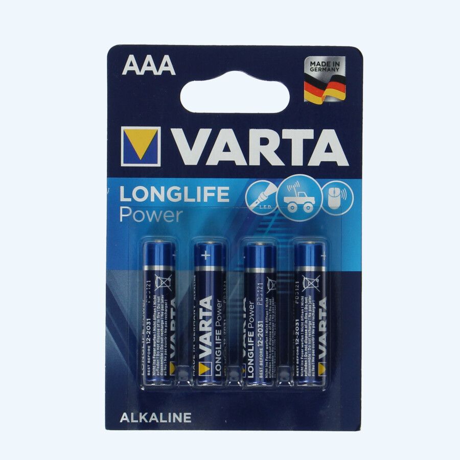 Varta Longlife Power AAA (4 stuks)