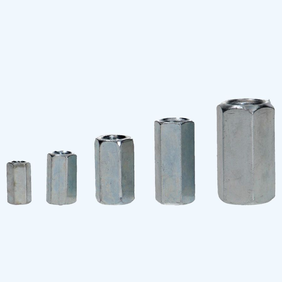 100 st zeskant-verbindingsmoeren M10 