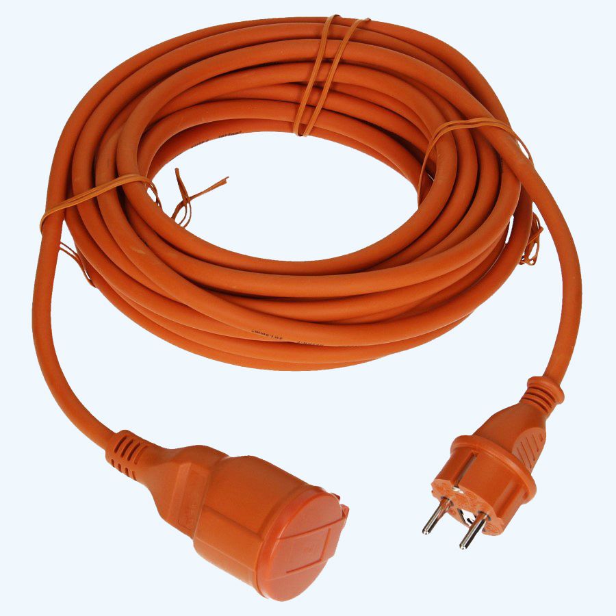 Verlengsnoer 10 meter 3x1.5 mm2 Rubber