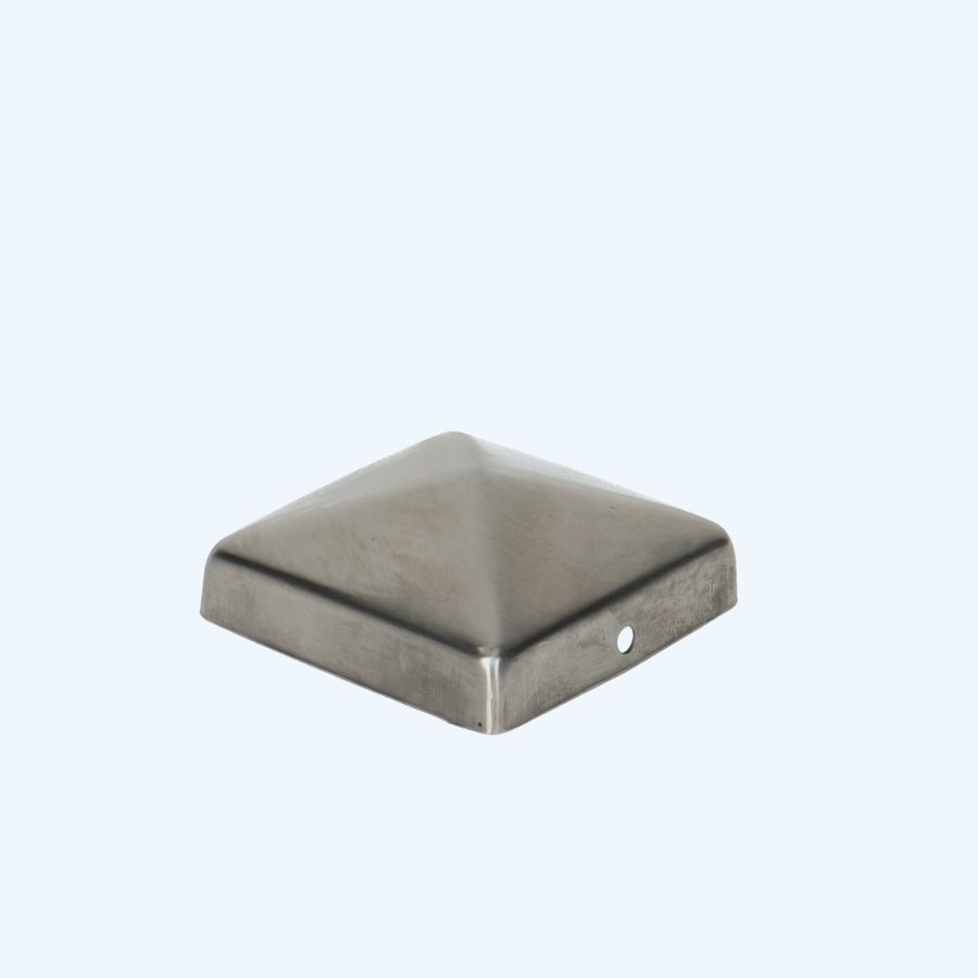 Paalornament RVS piramide 71 x 71 mm