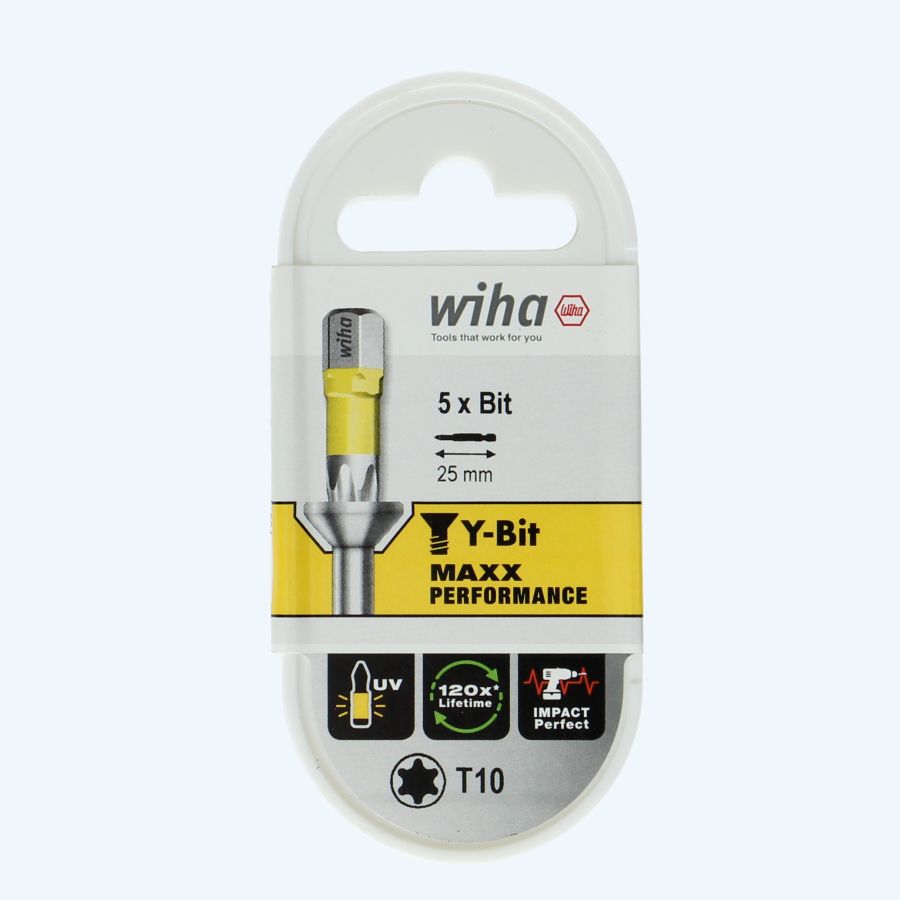 5 stuks Wiha Y-bit Torx 10 