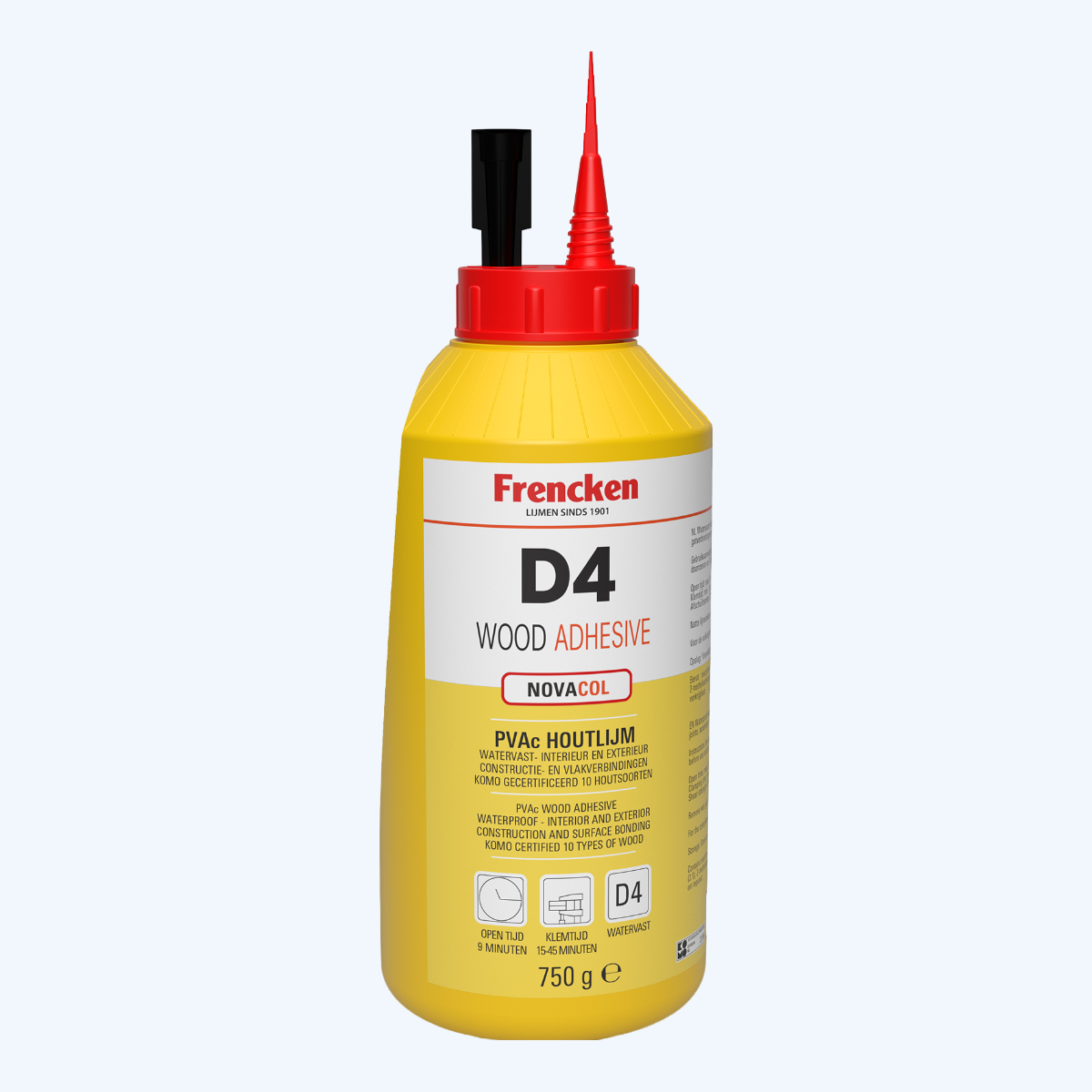 Frencken houtlijm Nova Col D4 1K 750 gr 