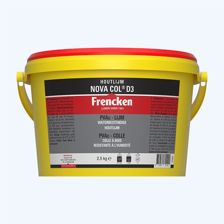 Frencken houtlijm Nova Col D3 2,5 kg Frencken houtlijm Nova Col D3 2,5 kg