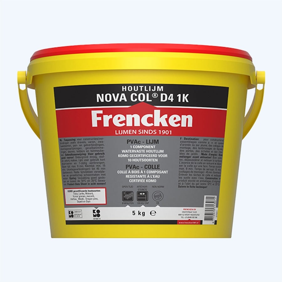 Frencken houtlijm Nova Col D4 1K 5 kg Frencken houtlijm Nova Col D4 1K 5 kg