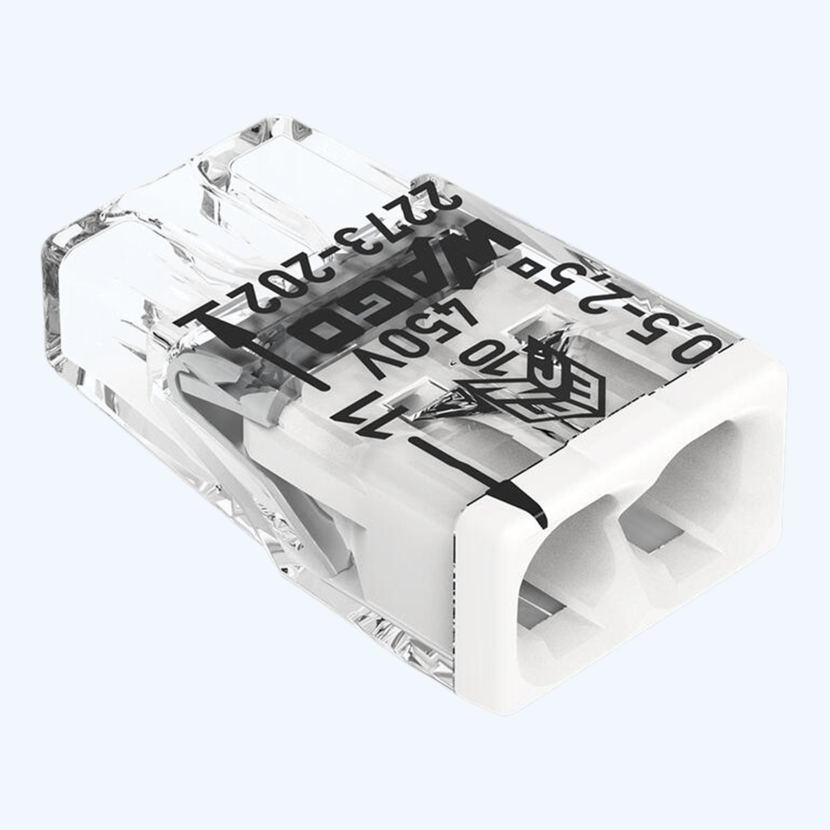 WAGO Lasklem COMPACT 2-voudig 2,5 mm² (40 stuks) WAGO Lasklem COMPACT 2-voudig 2,5 mm² (40 stuks)