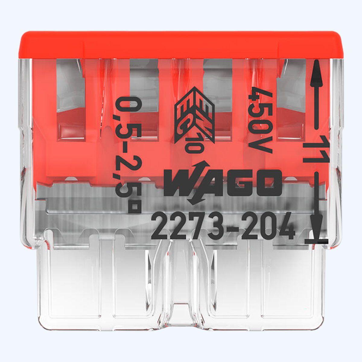 WAGO Lasklem COMPACT 4-voudig 2,5 mm² (20 stuks) WAGO Lasklem COMPACT 4-voudig 2,5 mm² (20 stuks)