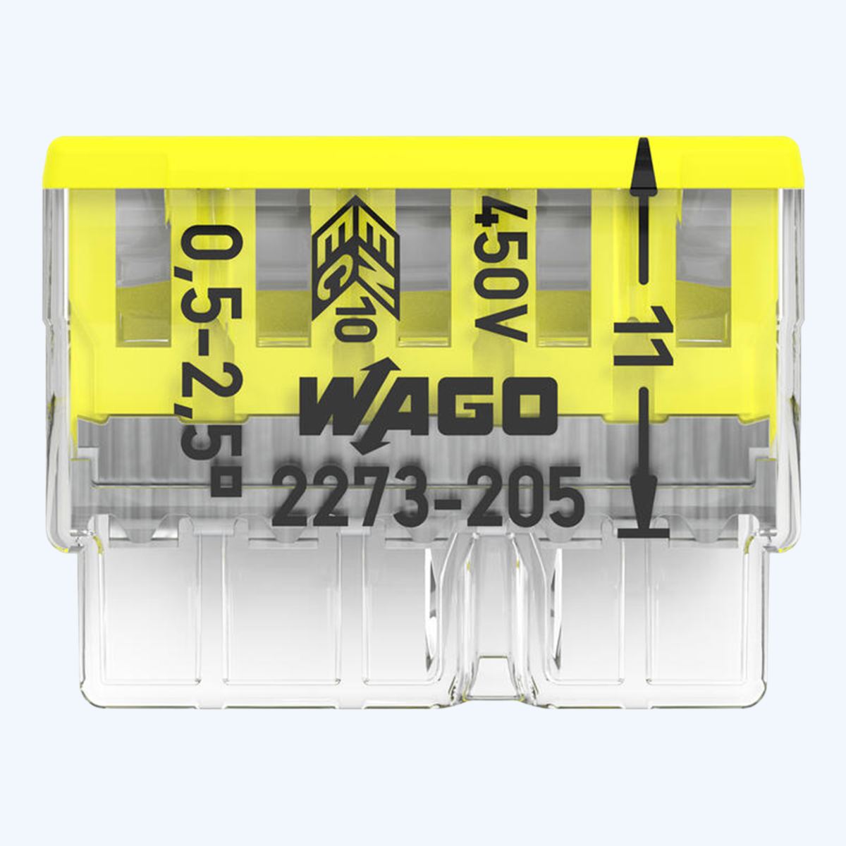 WAGO Lasklem COMPACT 5-voudig 2,5 mm² (100 stuks) WAGO Lasklem COMPACT 5-voudig 2,5 mm² (100 stuks)