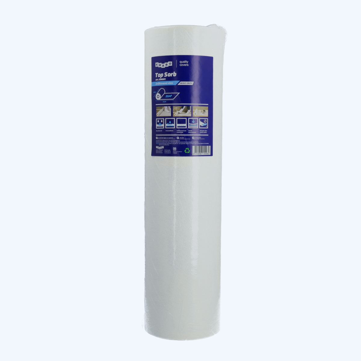Top Sorb zelfklevend LDPE afdekvlies 0,67 x 25 meter Top Sorb zelfklevend LDPE afdekvlies 0,67 x 25 meter
