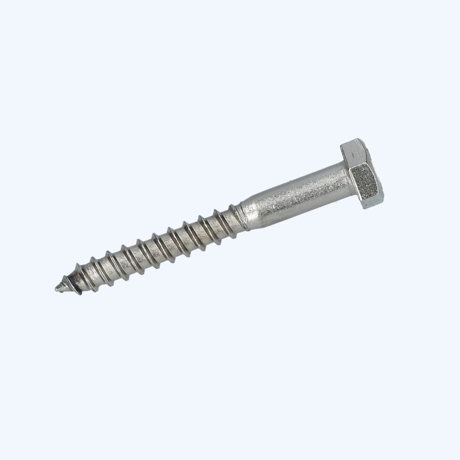 50 stuks houtdraadbout 8 x 40 mm RVS A2 50 stuks houtdraadbout 8 x 40 mm RVS A2