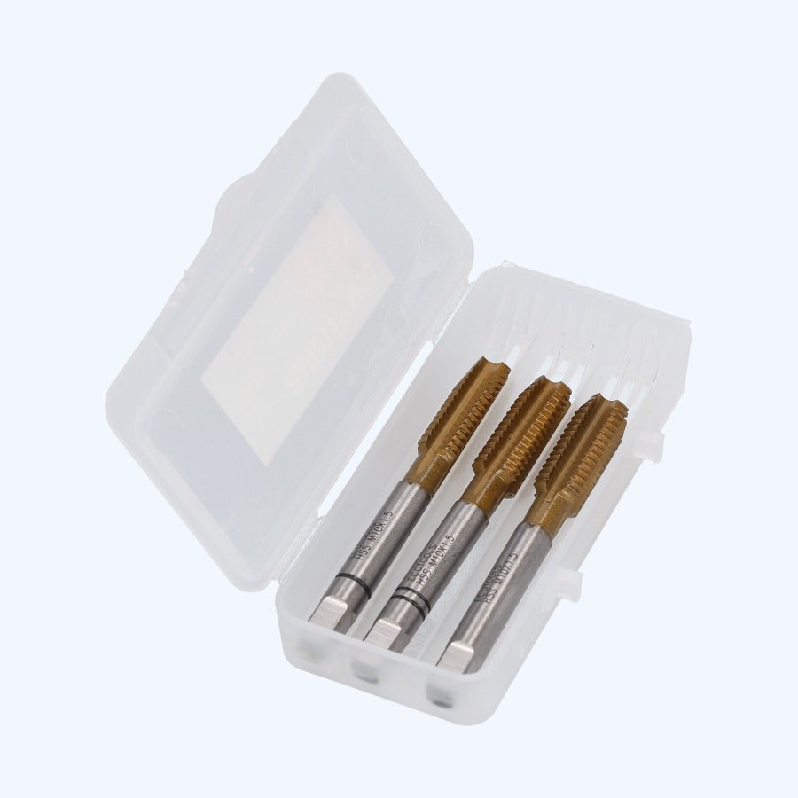 3-delige handtapset HSS M10 x 1,5 mm 3-delige handtapset HSS M10 x 1,5 mm
