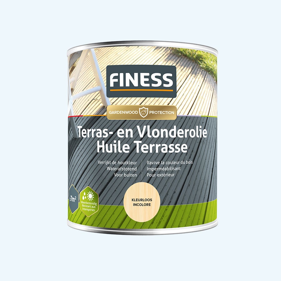 FINESS Terras-en vlonderolie 750 ml Kleurloos FINESS Terras-en vlonderolie 750 ml Kleurloos