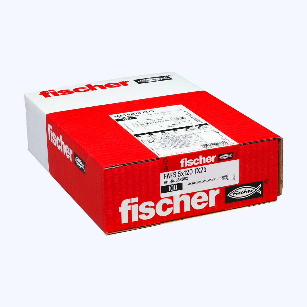 100 st fischer stelschroef FAFS 5 x 120 TX25 100 st fischer stelschroef FAFS 5 x 120 TX25