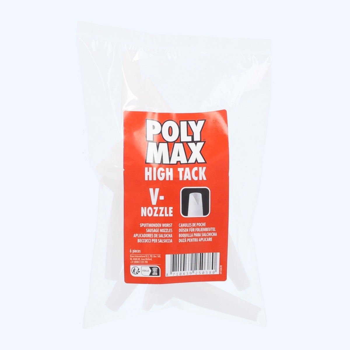 Griffon Poly Max High Tack V-nozzle (6 stuks) Griffon Poly Max High Tack V-nozzle (6 stuks)
