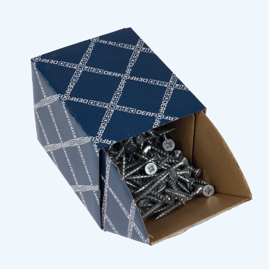 200 stuks spaanplaatschroef 4,5 x 50 mm / PZ2 / deeldraad 200 stuks spaanplaatschroef 4,5 x 50 mm / PZ2 / deeldraad