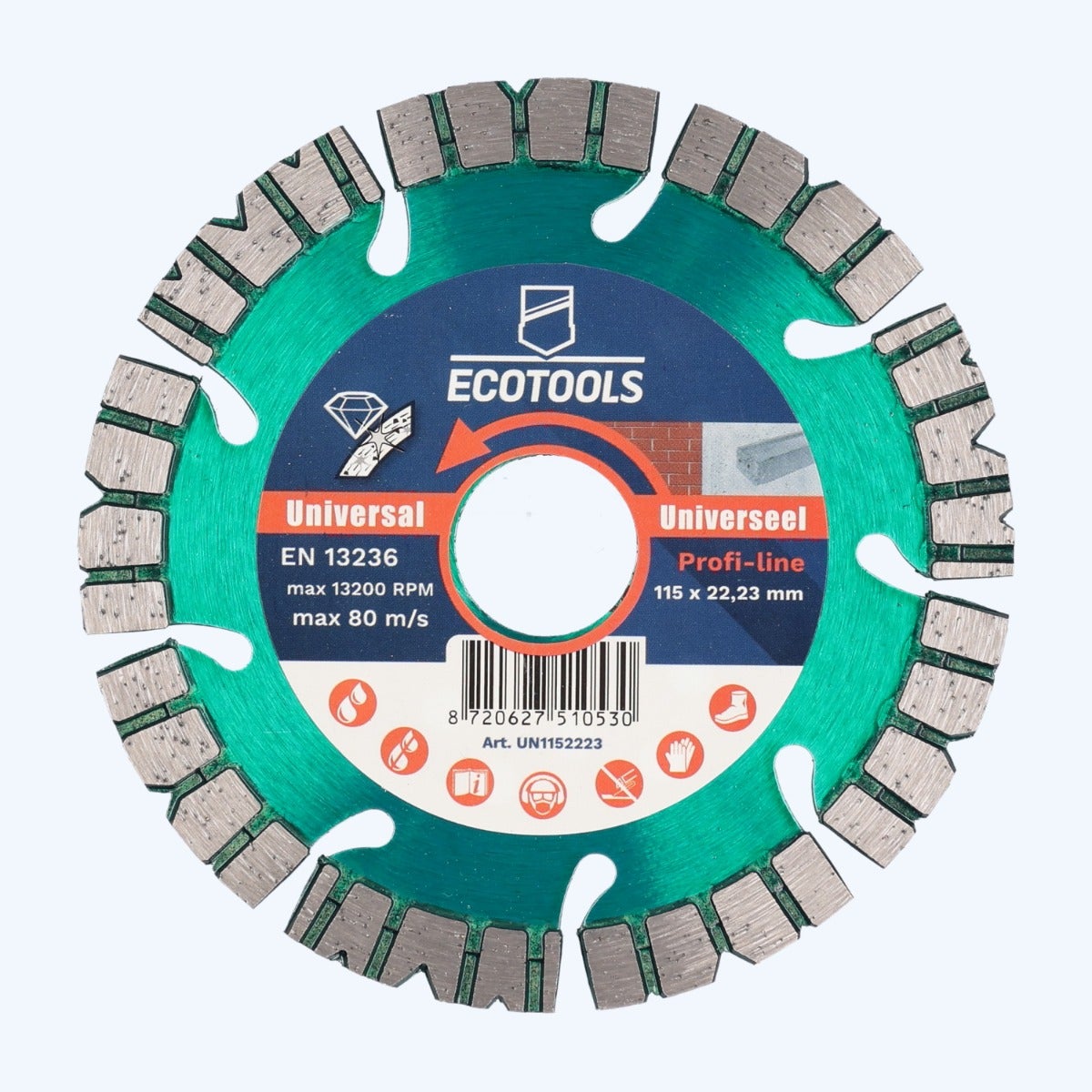 Diamantschijf universeel 115 x 22,23 mm (Profi-line) Diamantschijf universeel 115 x 22,23 mm (Profi-line)