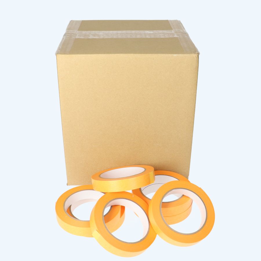 Doos afplaktape rijstpapier 19 mm x 50 meter (48 stuks) Doos afplaktape rijstpapier 19 mm x 50 meter (48 stuks)