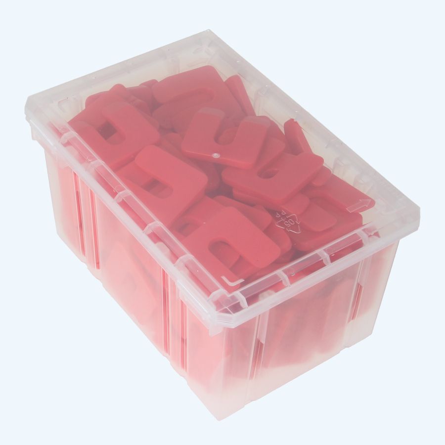 144 stuks uitvulplaatjes 5 x 47 mm rood 144 stuks uitvulplaatjes 5 x 47 mm rood
