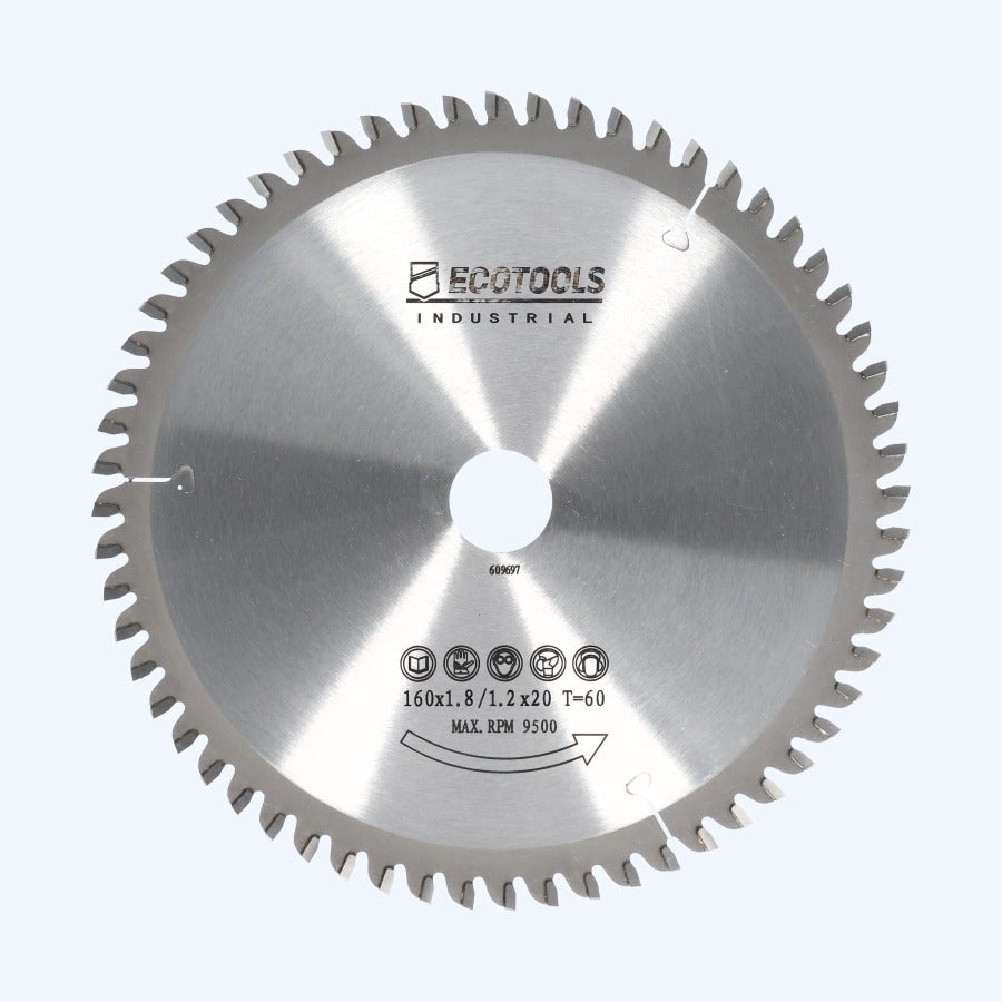 HM-zaagblad Industrial 160 x 20 mm T=60 (1,8/1,2 mm) HM-zaagblad Industrial 160 x 20 mm T=60 (1,8/1,2 mm)