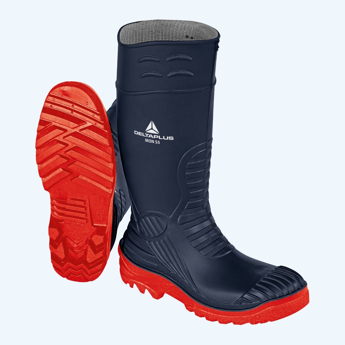 Delta plus veiligheidslaars Iron S5 PVC marineblauw maat 38 Delta plus veiligheidslaars Iron S5 PVC marineblauw maat 38