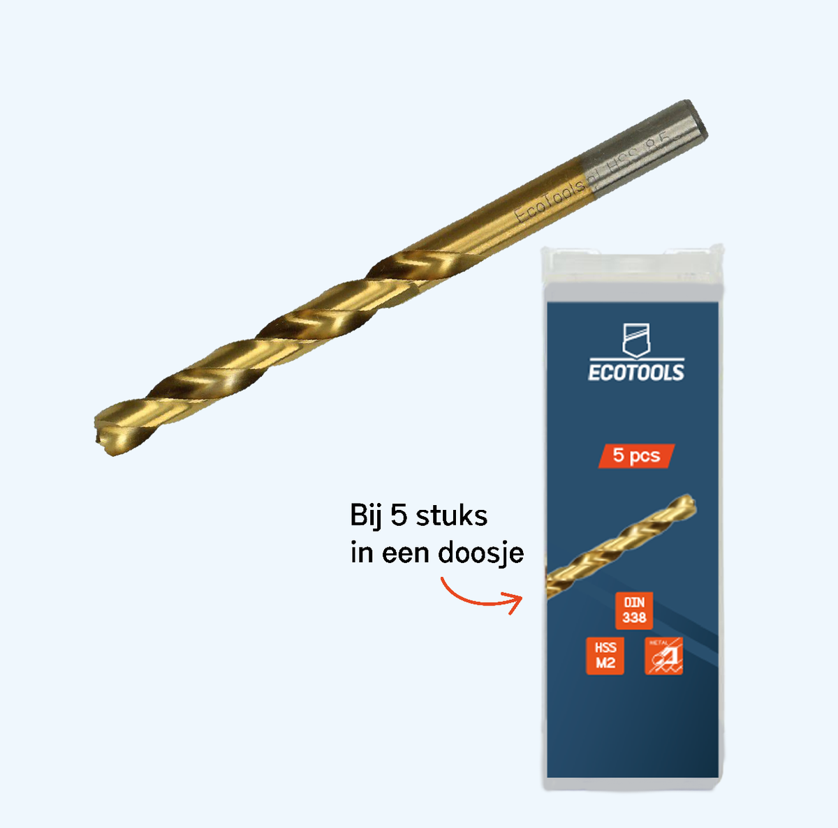Metaalboor 10,0 mm HSS M2 met 7 edge point Metaalboor 10,0 mm HSS M2 met 7 edge point