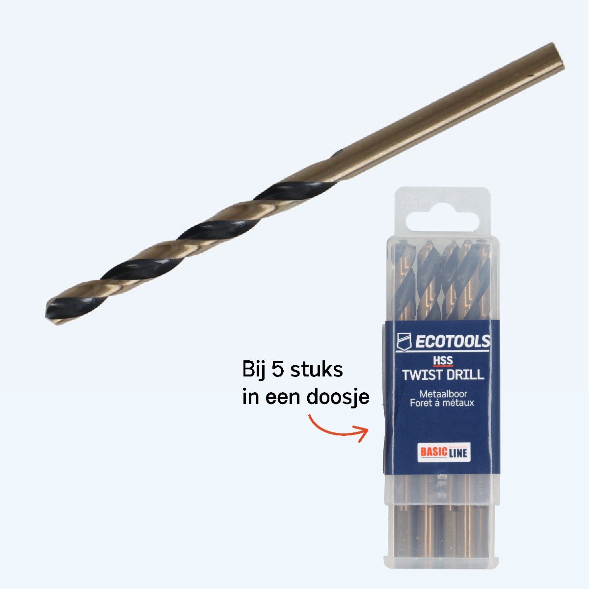 Basicline HSS metaalboor 11,5 x 142 mm Basicline HSS metaalboor 11,5 x 142 mm