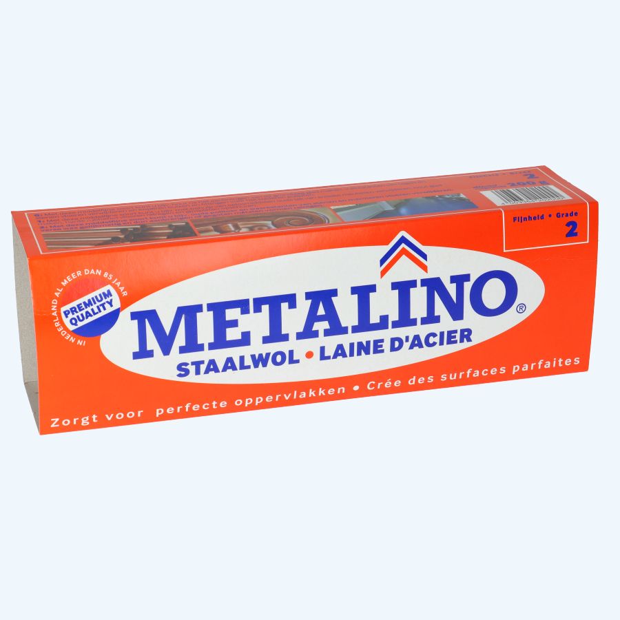 Metalino staalwol 200 gr fijnheid 2 Metalino staalwol 200 gr fijnheid 2