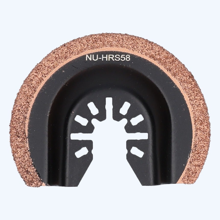 Multitool halfrond gebogen carbide zaagblad type NU-HRS58 Multitool halfrond gebogen carbide zaagblad type NU-HRS58