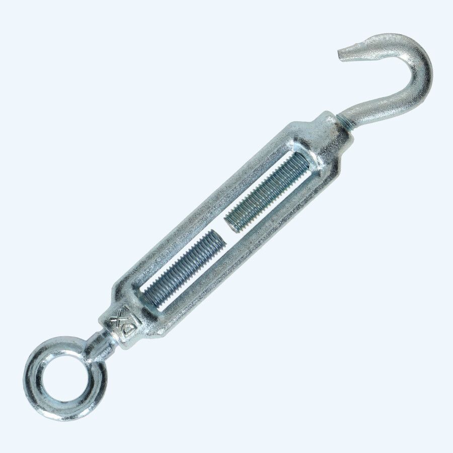 Spanschroef haak-oog 12 mm verzinkt Spanschroef haak-oog 12 mm verzinkt